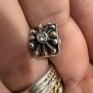 Pandora charm silver and gold